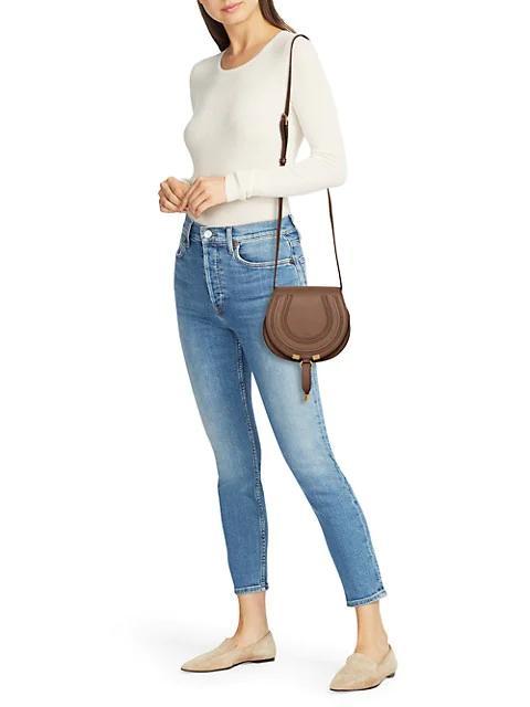 商品Chloé|Small Marcie Leather Saddle Bag,价格¥8583,第4张图片详细描述