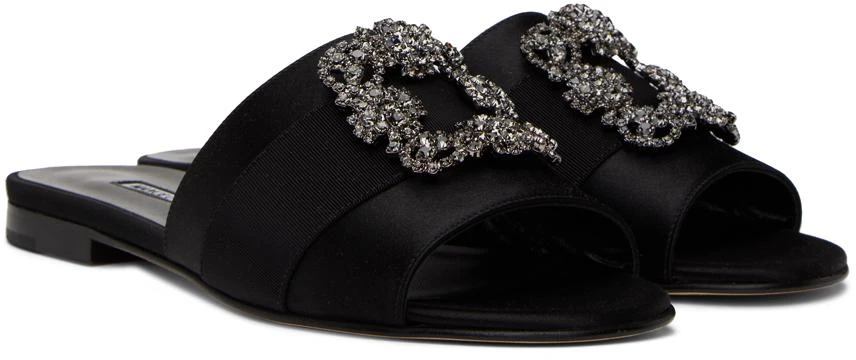 商品Manolo Blahnik|Black Martamod Sandals,价格¥5686,第4张图片详细描述