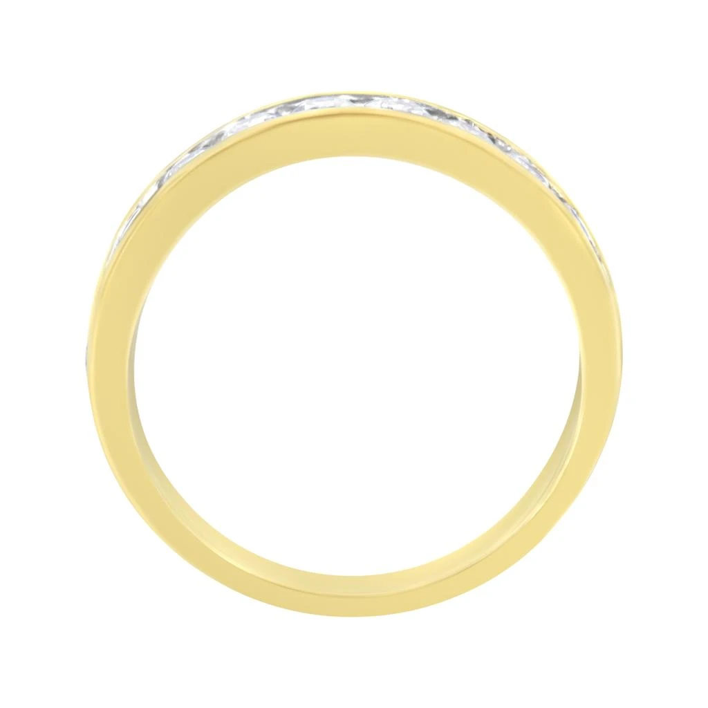 商品Haus of Brilliance|IGI Certified 18K Yellow Gold 1.0 Cttw Channel Set Round-Cut Diamond 11 Stone Anniversary/Wedding Band Ring,价格¥18702,第4张图片详细描述