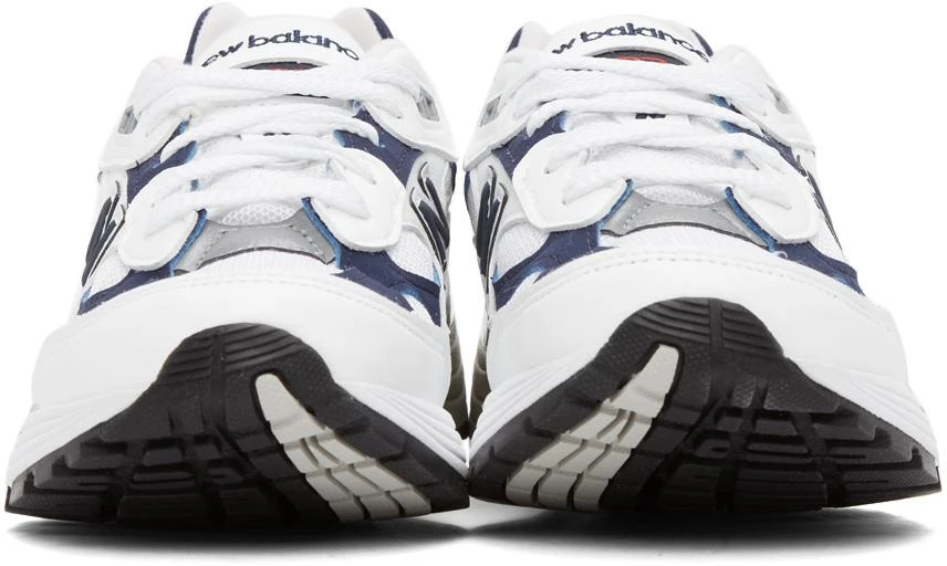 商品New Balance|White & Navy Made in US 992 Sneakers,价格¥1617,第2张图片详细描述