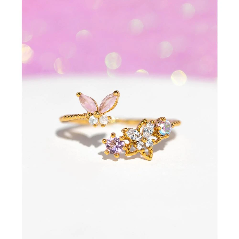 商品Girls Crew|Crystal Pink Precious Moments Butterfly Ring,价格¥337,第3张图片详细描述