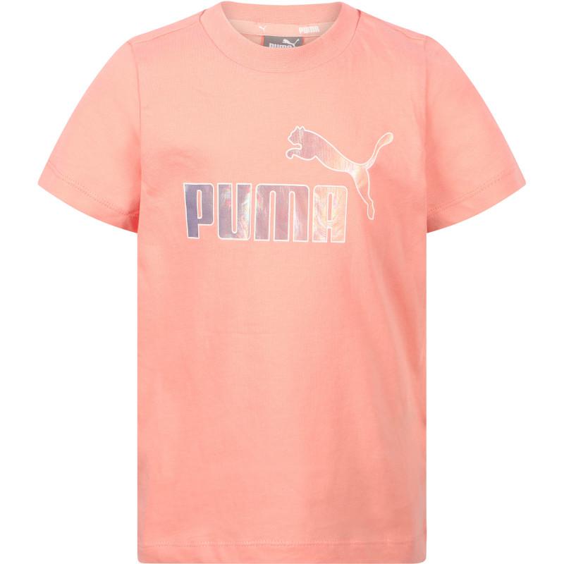 Logo set of t shirt and shorts in peach and pink商品第2张图片规格展示