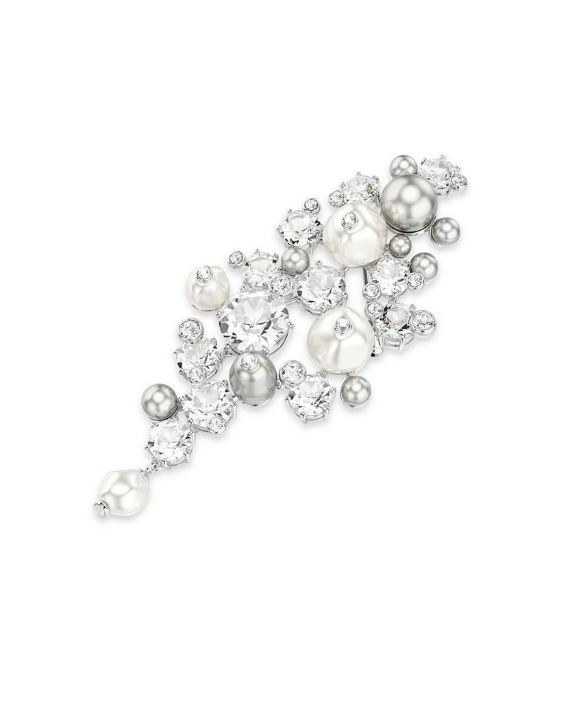 Constella Crystal & Faux Pearl Brooch 商品