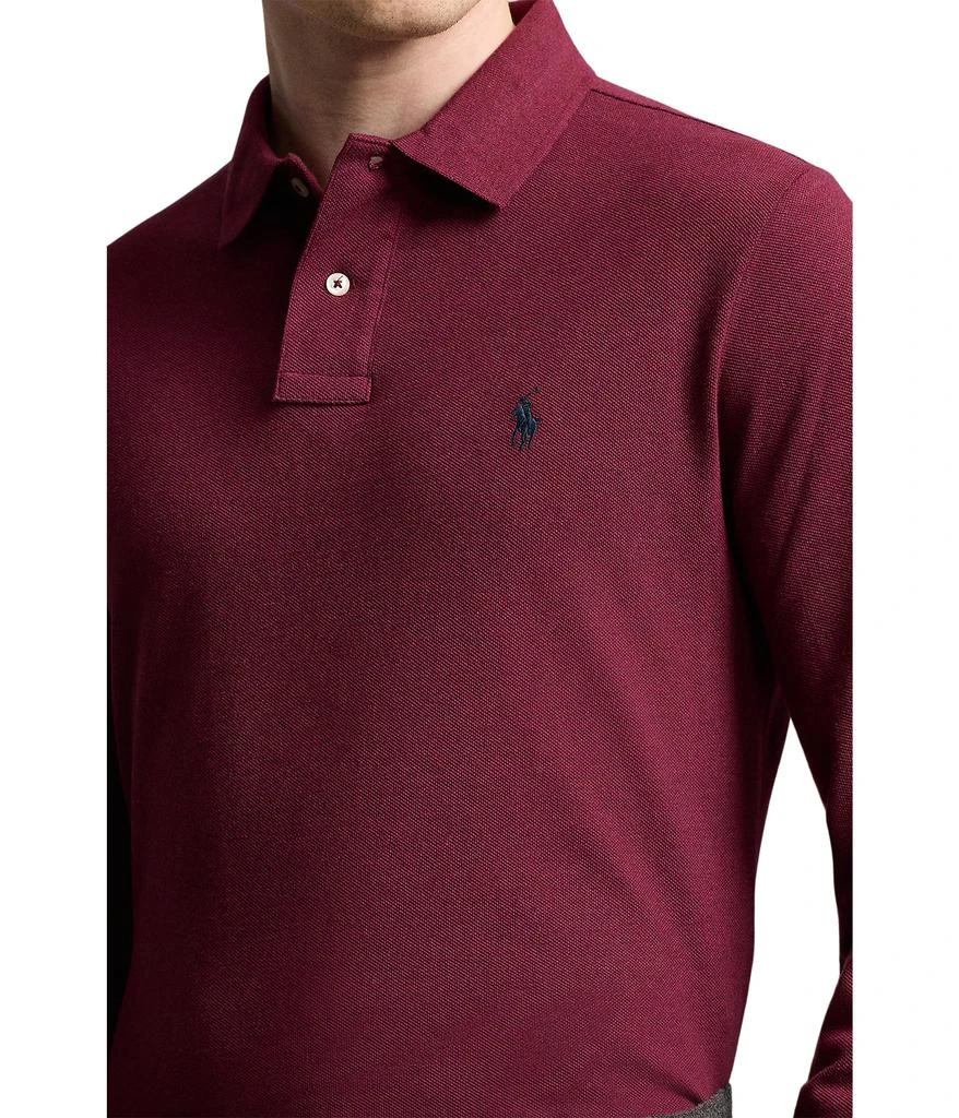 商品Ralph Lauren|Classic Fit Mesh Long-Sleeve Polo Shirt,价格¥417,第3张图片详细描述
