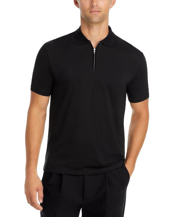 商品Hugo Boss|Dekok Quarter Zip Short Sleeve Polo Shirt,价格¥983,第1张图片