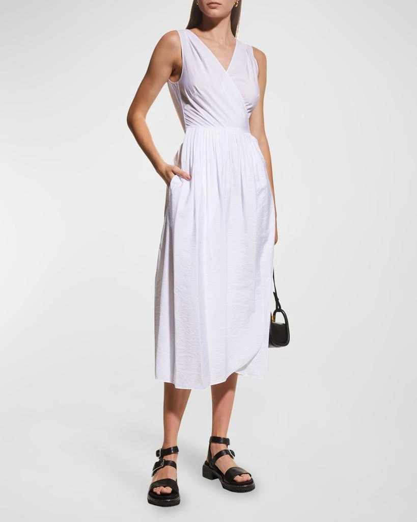 商品Vince|Sleeveless V-Neck Midi Wrap Dress,价格¥1140,第3张图片详细描述