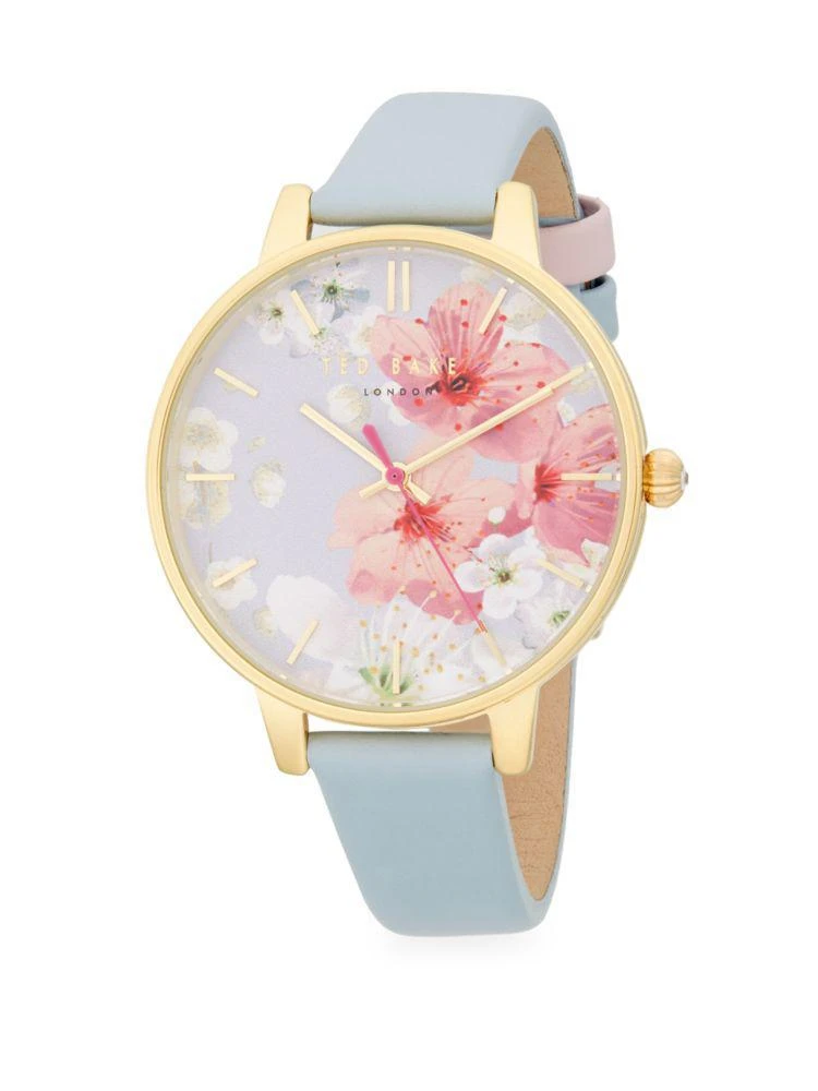 商品Ted Baker London|花朵图案不锈钢腕表,价格¥582,第1张图片