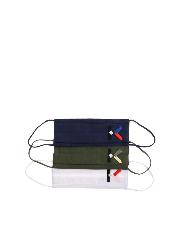 商品Kenzo|Kenzo Logo Detailed Pack Of Three Face Mask,价格¥616,第1张图片