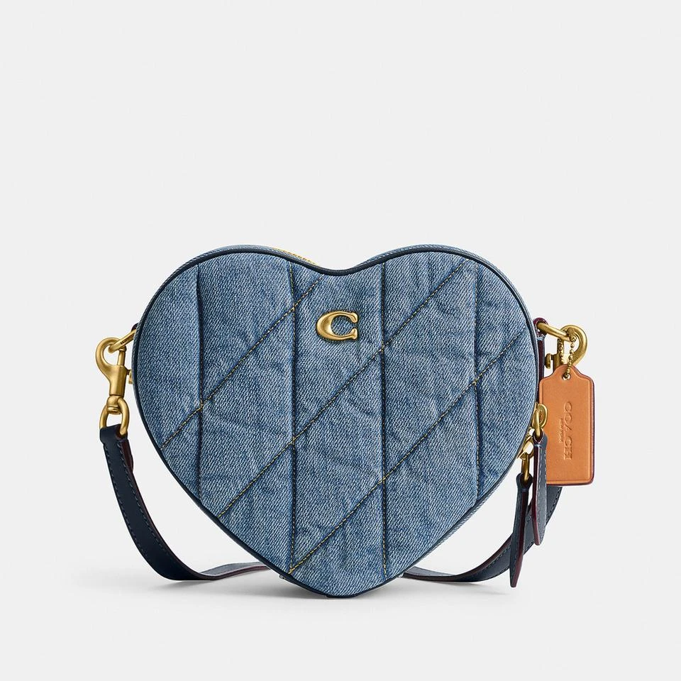 商品Coach|Coach Quilted Heart Denim Cross Body Bag,价格¥3177,第1张图片