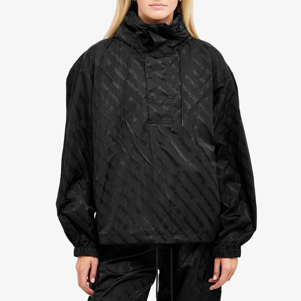 商品Alexander Wang|Alexander Wang Half Zip Track Jacket In Jacquard Nylon,价格¥3309,第2张图片详细描述