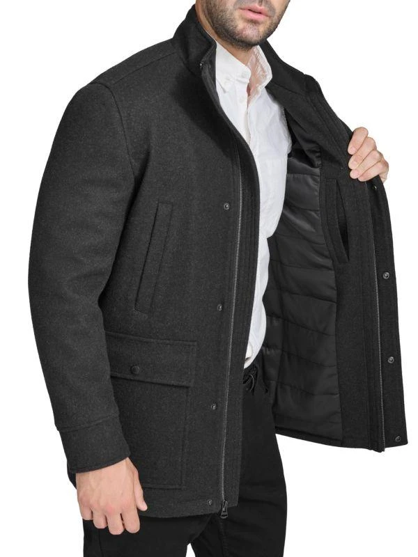 商品Cole Haan|Stand Collar Wool Blend Coat,价格¥1691,第1张图片