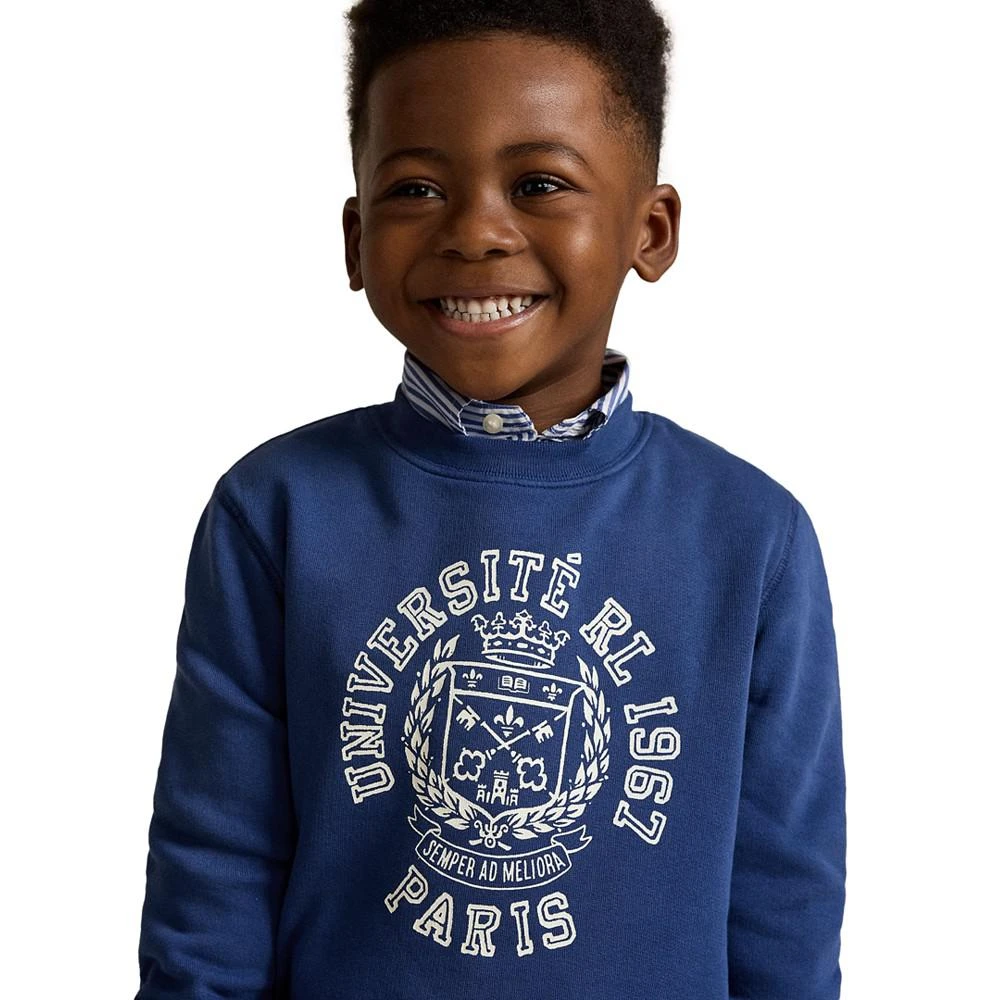 商品Ralph Lauren|Toddler and Little Boys Fleece Graphic Sweatshirt,价格¥244,第2张图片详细描述