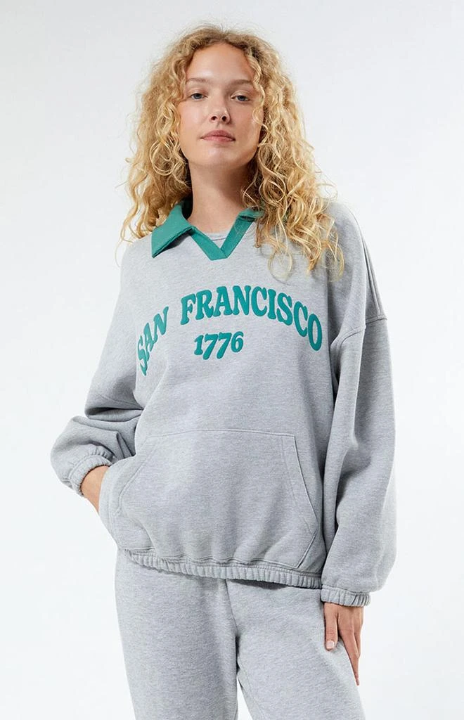 商品PacSun|San Francisco Rugby Oversized Sweatshirt,价格¥316,第3张图片详细描述