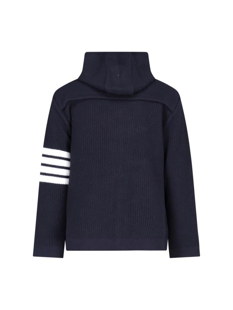商品Thom Browne|half Cardigan Stitch Hooded Duffle Sweatshirt,价格¥24236,第3张图片详细描述