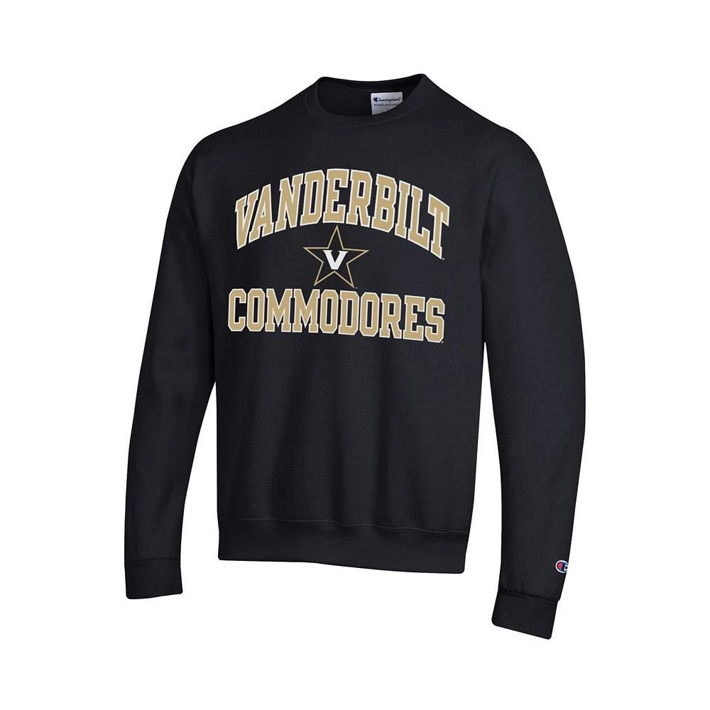 商品CHAMPION|Men's Black Vanderbilt Commodores High Motor Pullover Sweatshirt,价格¥404,第3张图片详细描述