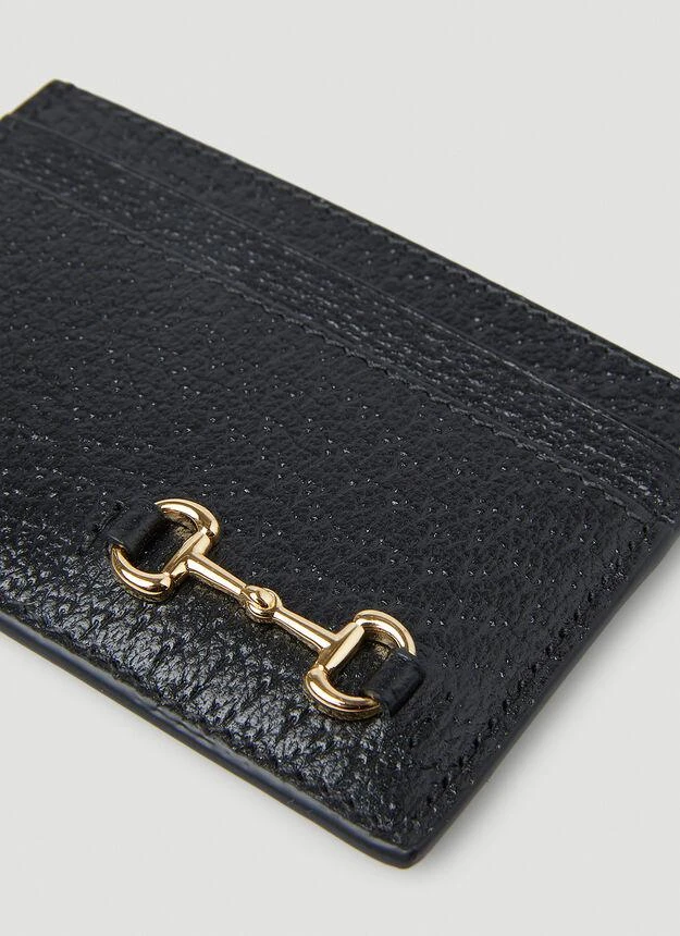 商品Gucci|Horsebit Card Holder in Black,价格¥2534,第3张图片详细描述