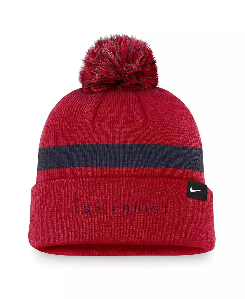 商品NIKE|Men's Red St. Louis Cardinals Hometown Peak Cuffed Knit Hat with Pom,价格¥253,第2张图片详细描述