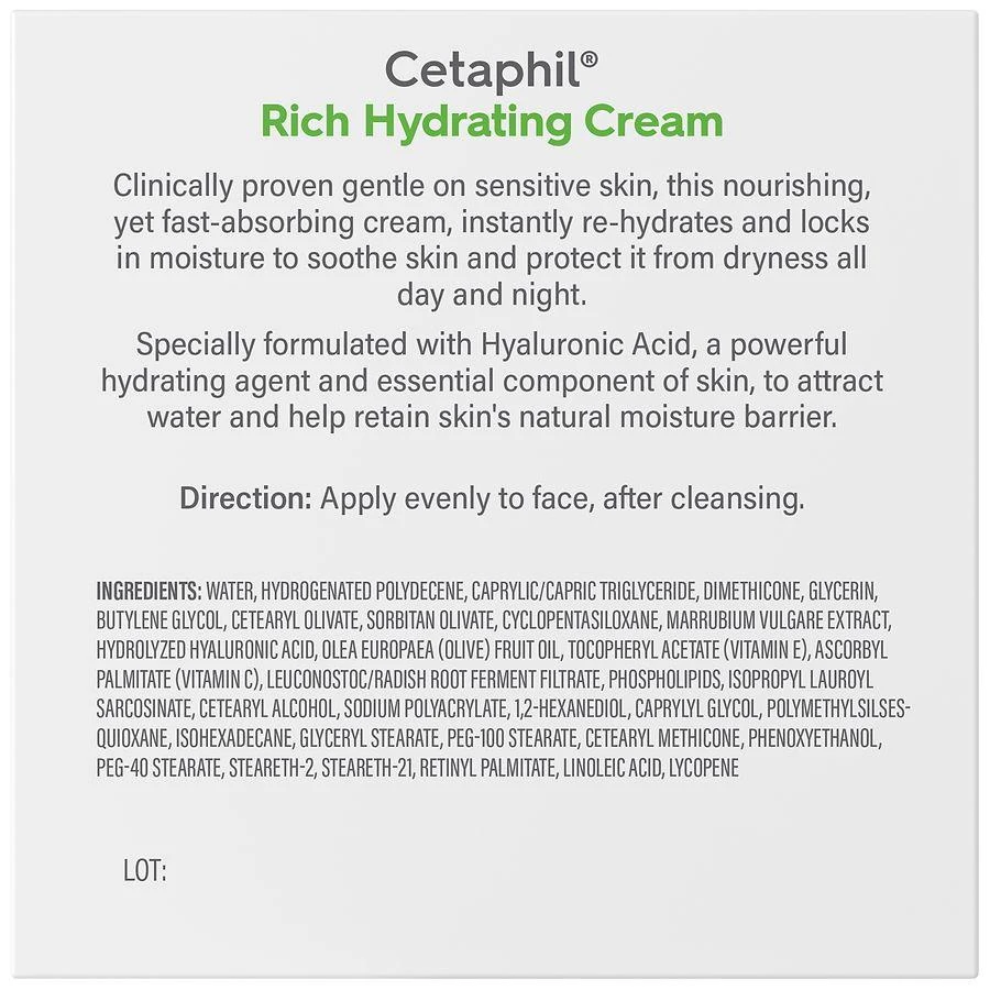 商品Cetaphil|Rich Hydrating Cream,价格¥202,第4张图片详细描述