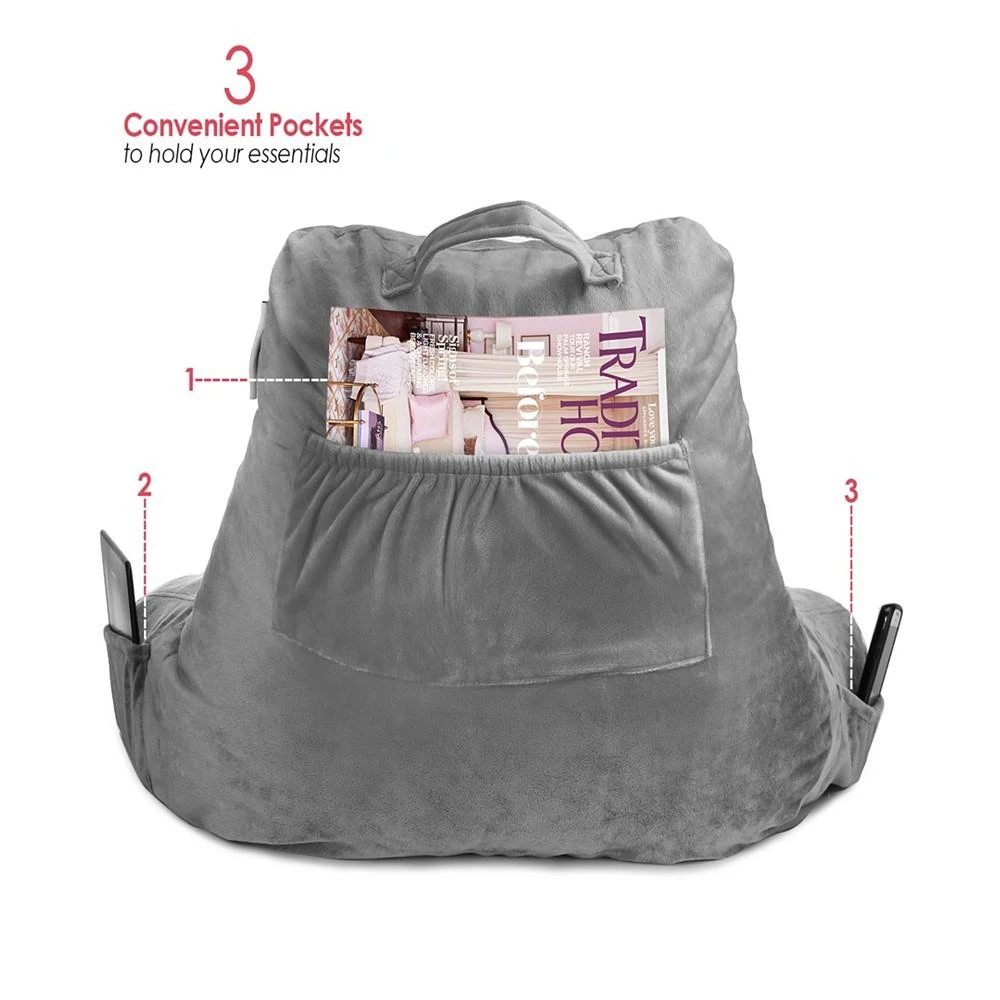 商品Nestl|Shredded Memory Foam Reading Backrest Pillow, Petite,价格¥524,第5张图片详细描述