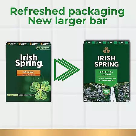 Irish Spring Bar Soap, Original  Clean (4 oz., 20 ct.)商品第2张图片规格展示