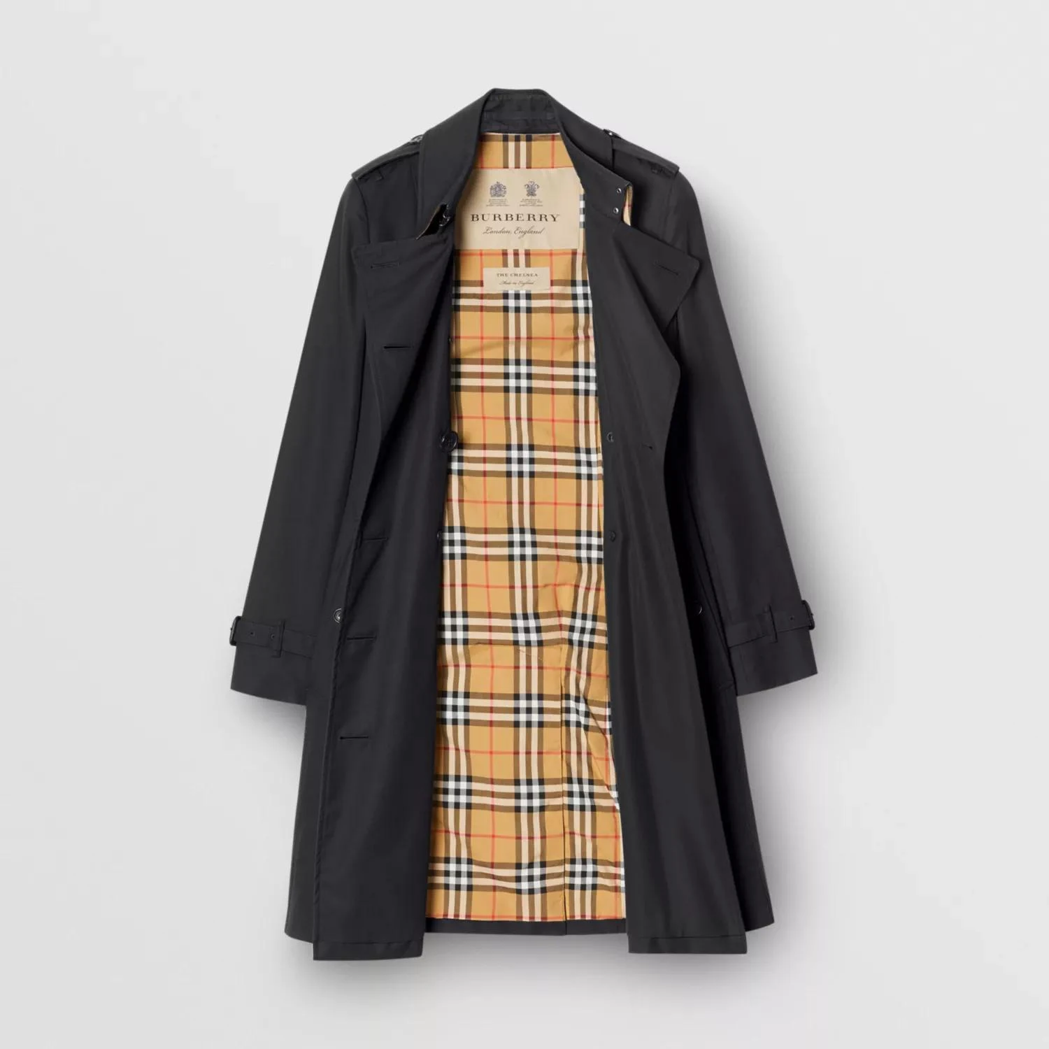 包邮包税【预售7天发货】 BURBERRY 24春夏 女士 风衣 切尔西版型 - 中长款 Heritage Trench 风衣 40733751 商品