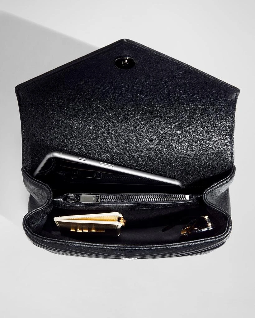 College Medium Flap YSL Shoulder Bag in Quilted Leather 商品