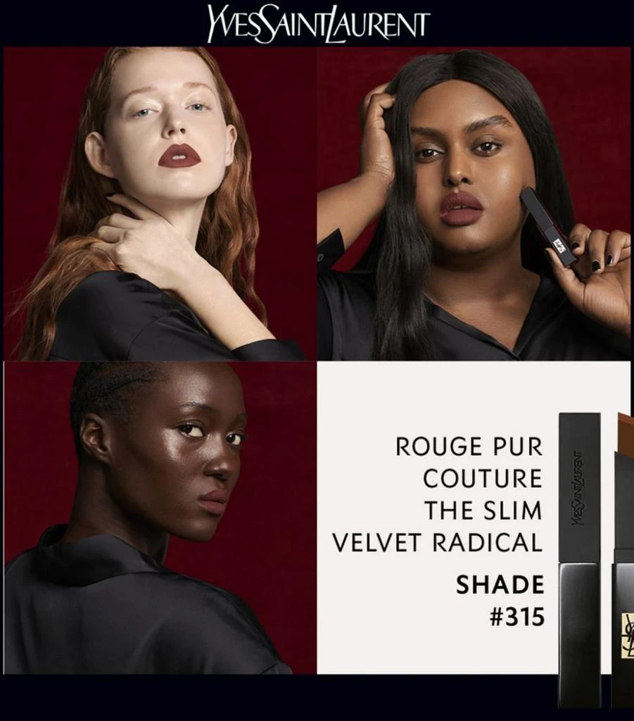 商品Yves Saint Laurent|Rouge Pur Couture The Slim Velvet Radical Lipstick,价格¥164,第4张图片详细描述