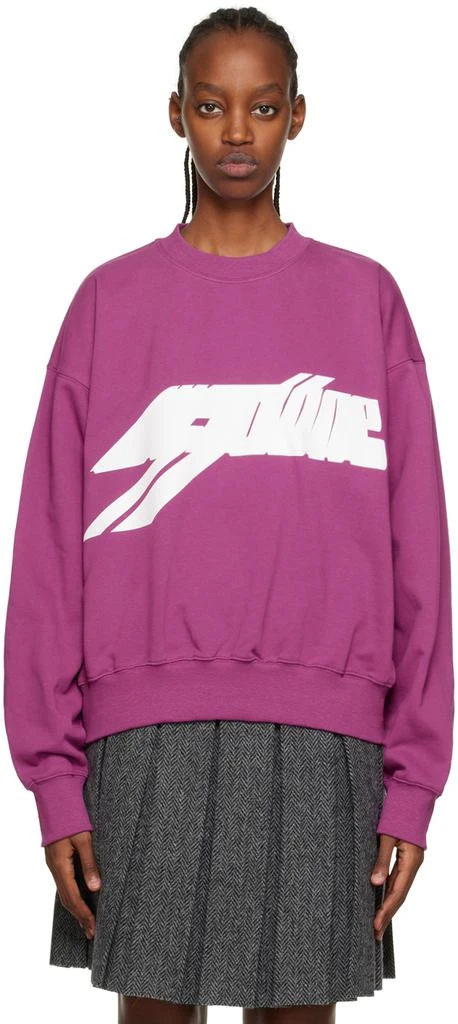 商品We11done|Purple Cross Symbol Sweatshirt,价格¥605,第1张图片