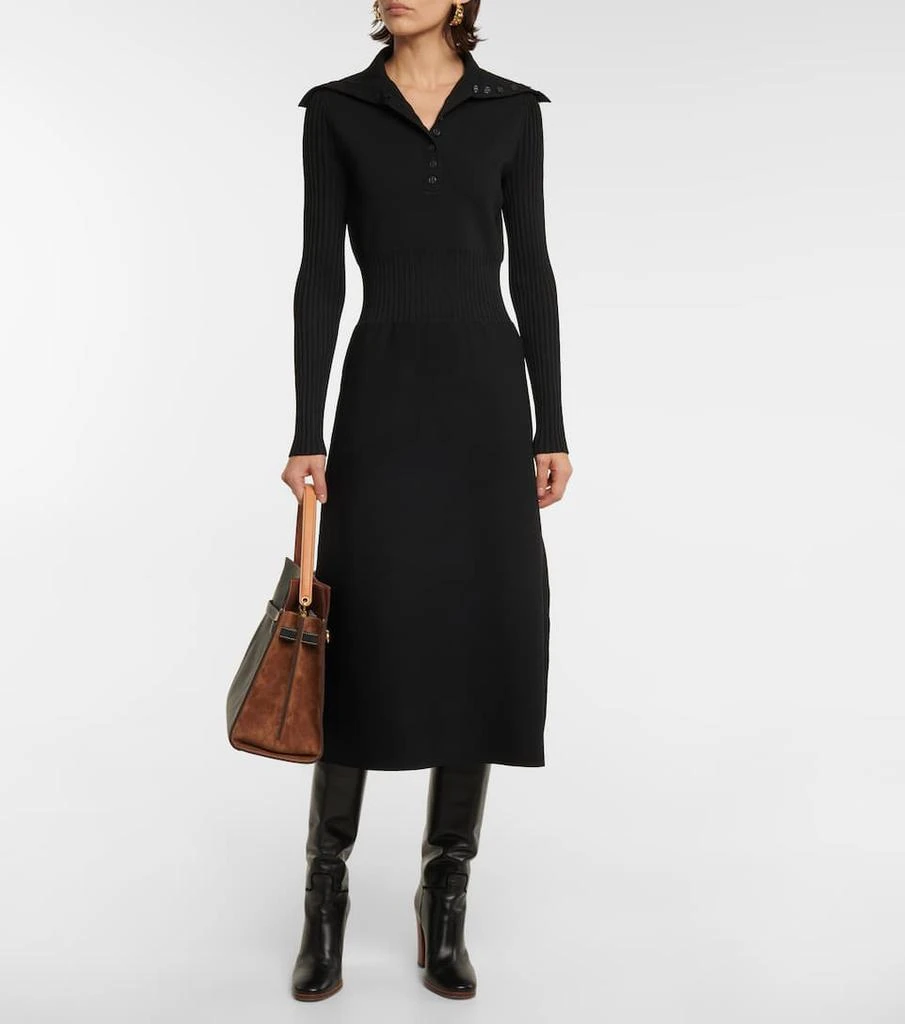 商品Tory Burch|喇叭针织中长连衣裙,价格¥3806,第2张图片详细描述