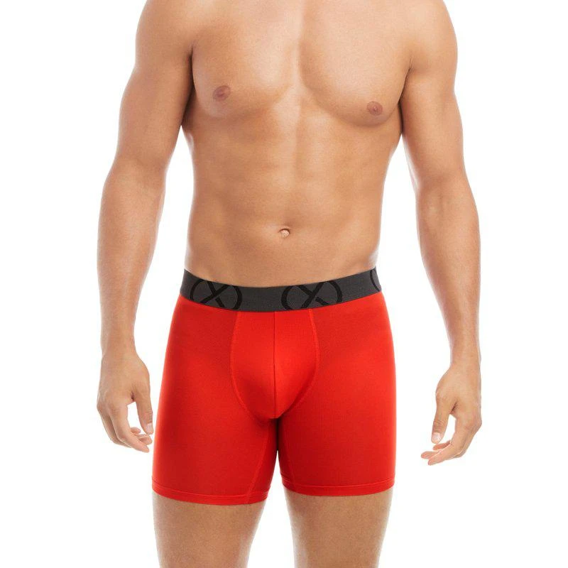 商品2(x)ist|(X) Sport Mesh | 6" Boxer Brief 3-Pack Fiery Red/Electric Blue/Safety Yellow,价格¥151,第2张图片详细描述