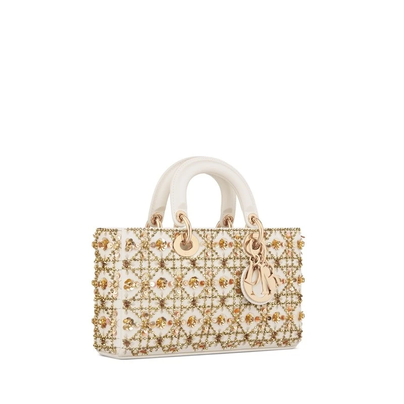 商品Dior|Dior 迪奥 Lady D-Joy系列女士白色牛皮手提包,价格¥54922,第5张图片详细描述