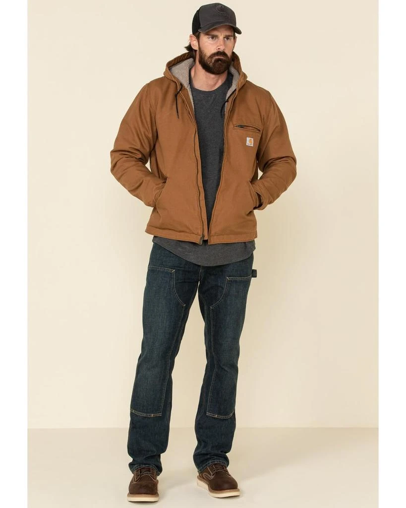 商品Carhartt|Carhartt Men's Relaxed Fit Washed Duck Sherpa-Lined Jacket,价格¥1085,第2张图片详细描述