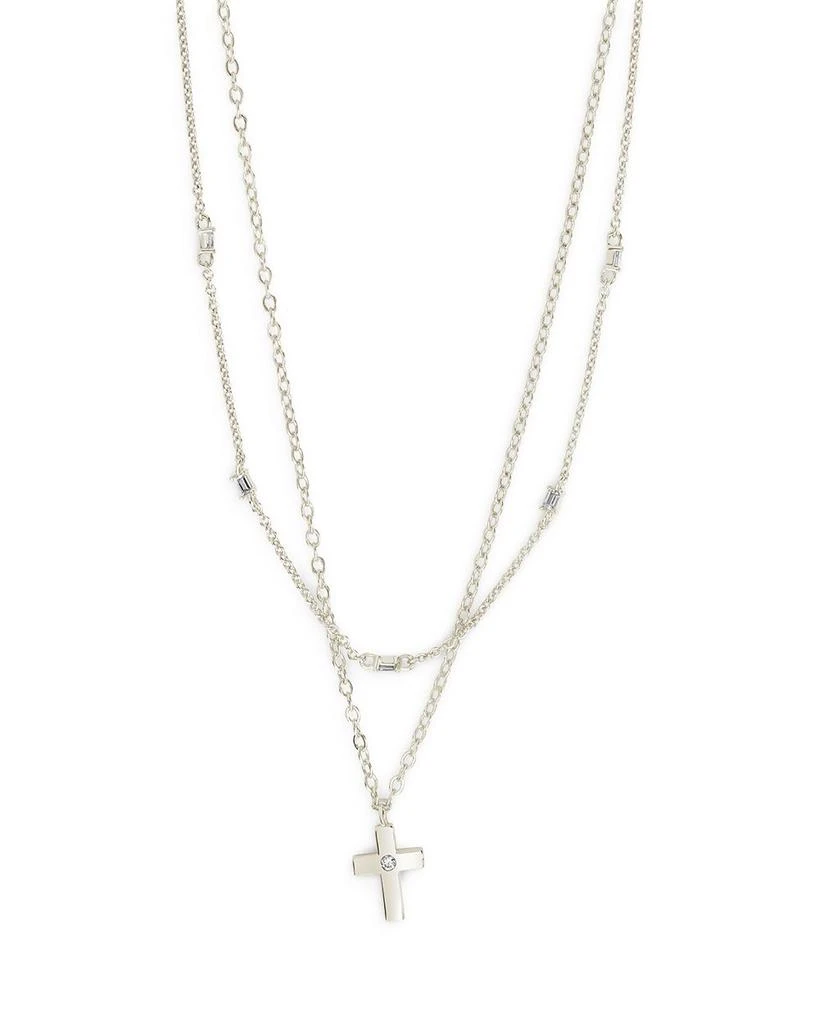 商品Sterling Forever|Magdolina Layered Necklace, 20",价格¥452,第1张图片