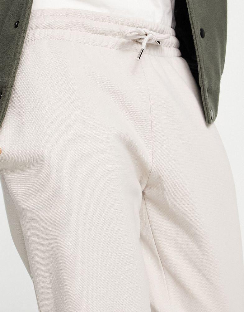 ASOS DESIGN tapered jogger in smart twill with pin tuck商品第4张图片规格展示