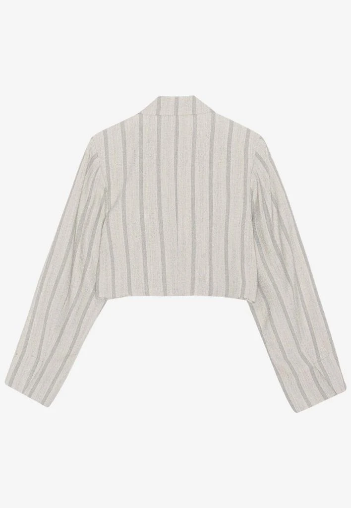 商品Ganni|Striped Cropped Blazer,价格¥2733,第4张图片详细描述