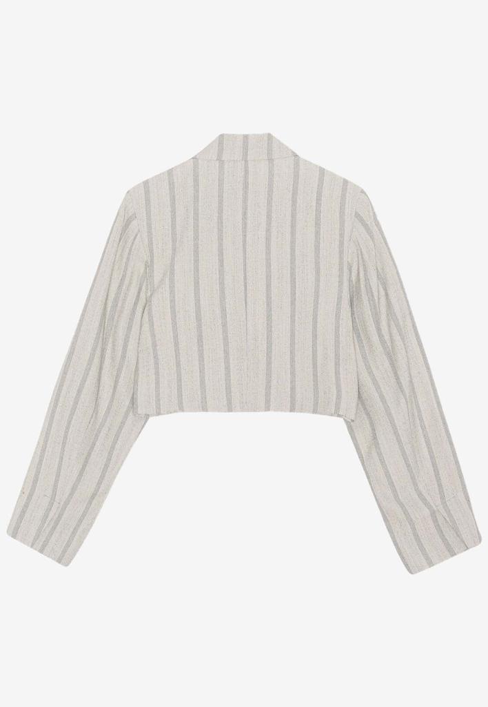 商品Ganni|Striped Cropped Blazer,价格¥2120,第6张图片详细描述