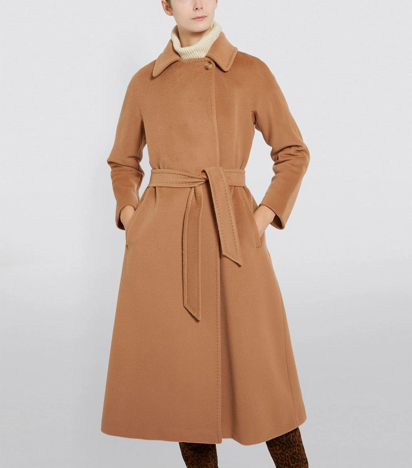 商品Max Mara|Wool Belted Coat,价格¥11108,第3张图片详细描述