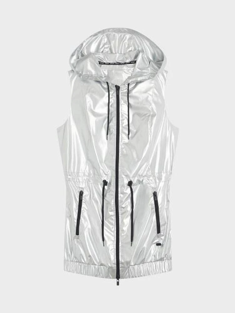 商品DKNY|Longline Hooded Vest With Cinched Waist,价格¥294,第1张图片
