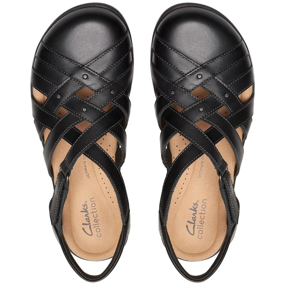 商品Clarks|Women's Elizabelle Sea Woven Strappy Slingback Sandals,价格¥323,第4张图片详细描述