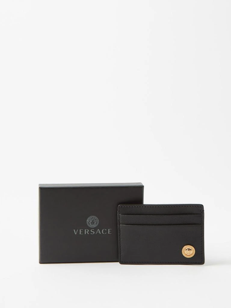 商品Versace|Medusa-medallion clipped leather cardholder,价格¥1903,第5张图片详细描述