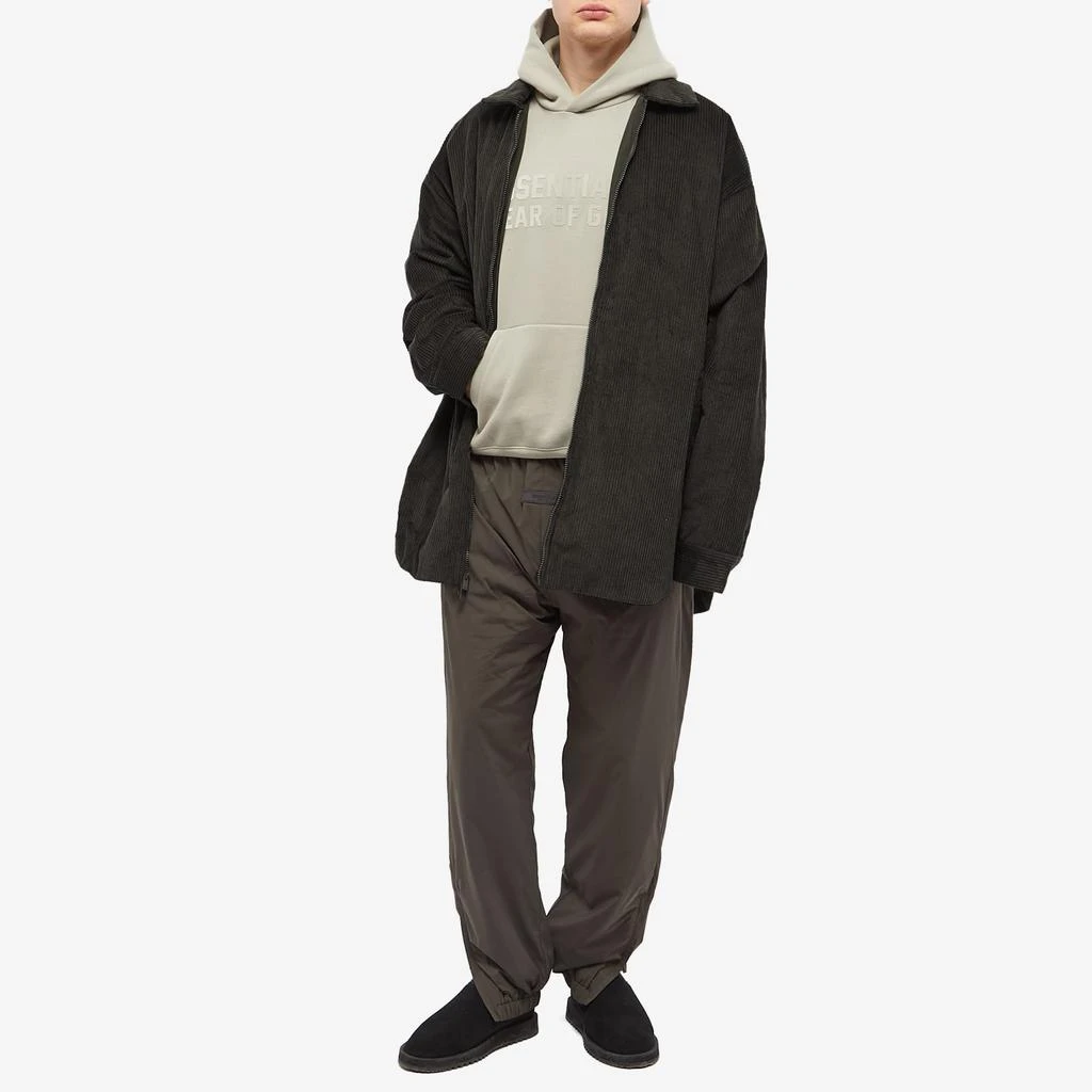 商品Essentials|Fear of God Essentials Corduroy Shirt Jacket - Off-Black,价格¥1249,第4张图片详细描述