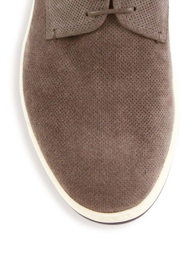 商品Giorgio Armani|Perforated Suede Derby Shoes,价格¥4086,第3张图片详细描述