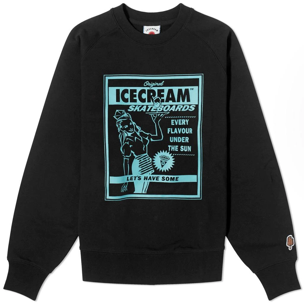 商品Icecream|ICECREAM Magazine Ad Crew Sweat,价格¥352,第1张图片