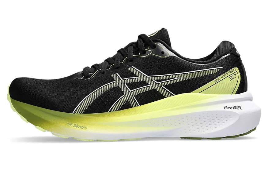 商品[国内直发] Asics|Gel-Kayano 30 舒适百搭 织物合成革减震防滑耐磨透气 低帮 马拉松跑步鞋 男款 黑黄,价格¥988,第1张图片