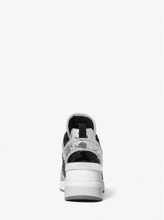 商品Michael Kors|Georgie Two-Tone Sequined Canvas Trainer,价格¥670,第3张图片详细描述