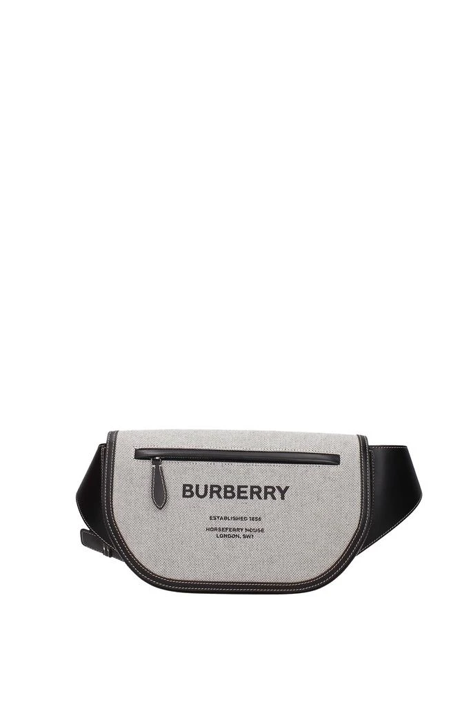 商品Burberry|Backpack and bumbags olympia Fabric Gray Black,价格¥5300,第1张图片