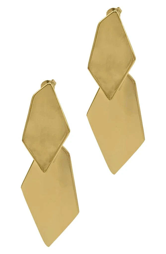 商品ADORNIA|Geometic Double Drop Earrings,价格¥154,第1张图片