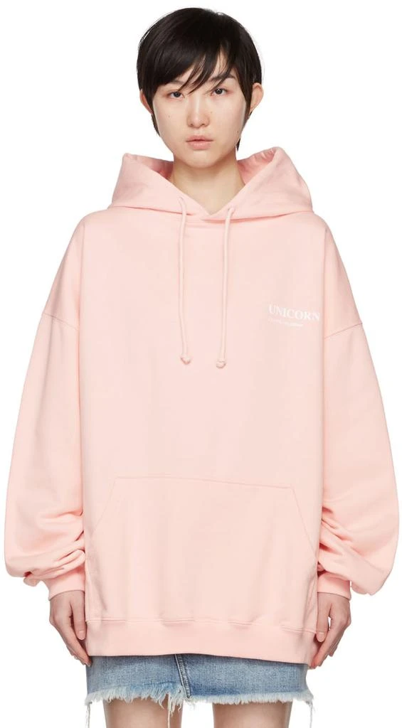 商品Vetements|粉色 Unicorn 连帽衫,价格¥2841,第1张图片