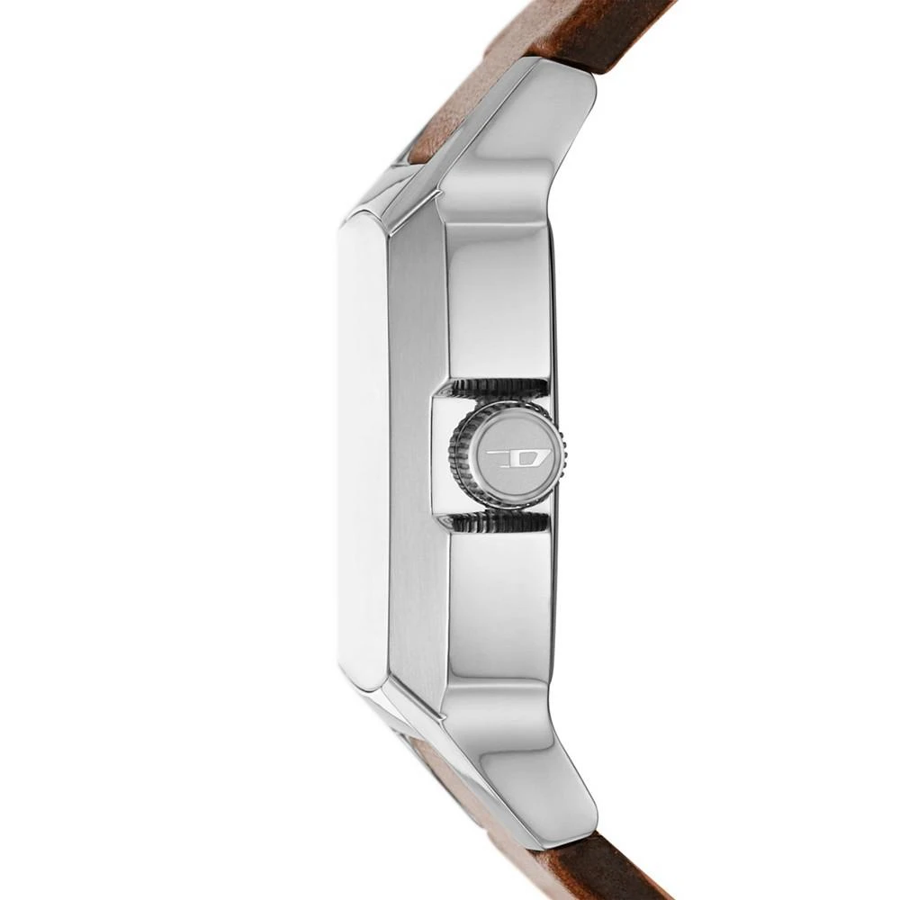 商品Diesel|Men's Cliffhanger Brown Leather Strap Watch, 36mm,价格¥1117,第2张图片详细描述