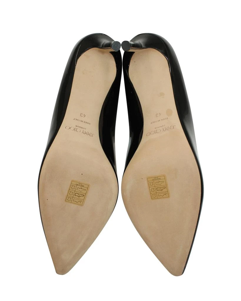 Jimmy Choo Romy 85 Pointed-Toe Pumps in Black Patent Leather 商品